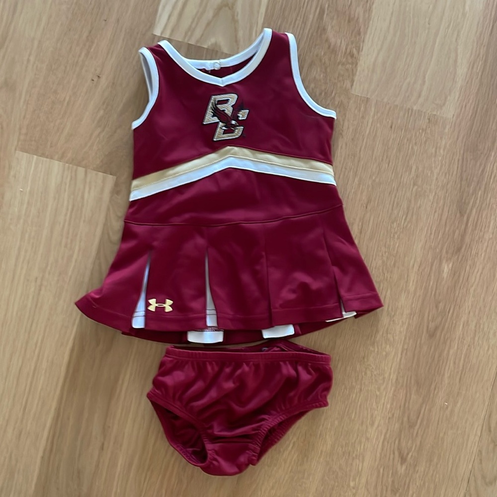 Boston College Under Armour toddler cheerleading outfit size 18 months